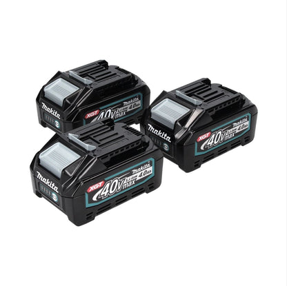 Jeu de batteries Makita 3x BL 4040 40 V max. 4,0 Ah XGT Li-Ion (3x 191B26-6) Classe de protection IP64 avec affichage LED