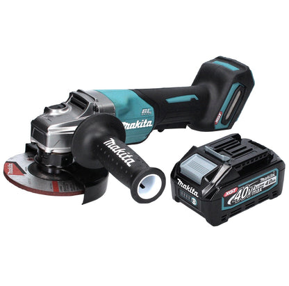 Meuleuse d'angle sur batterie Makita GA 016 GM1 40 V max. 125 mm sans balais XGT + 1x batterie 4,0 Ah - sans chargeur