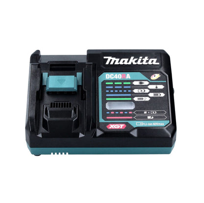 Kit source d'alimentation Makita 40 V max. avec 2x batterie BL 4040 4,0 Ah XGT (2x 191B26-6) + chargeur rapide DC 40 RA XGT LXT (191E07-8)