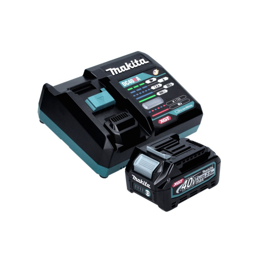 Makita GA 016 GD101 Akku Winkelschleifer 40 V max. 125 mm Brushless  XGT + 1x Akku 2,5 Ah + Ladegerät + Makpac