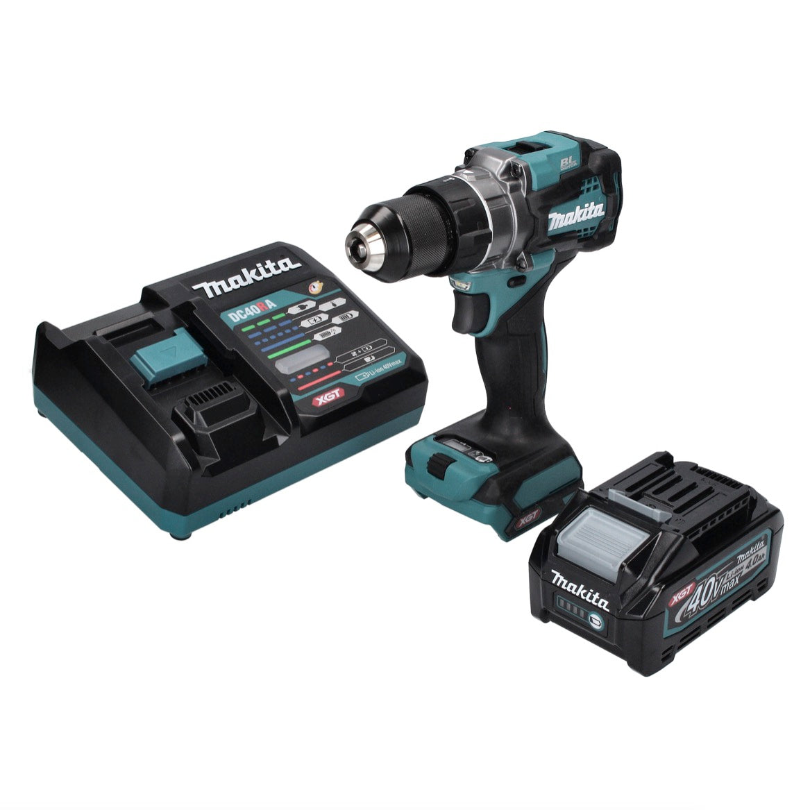 Makita DF 001 GM1 perceuse-visseuse sans fil 40 V max. 140 Nm XGT Brushless + 1x batterie 4,0 Ah + chargeur