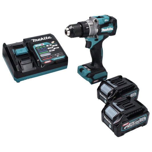 Perceuse à percussion sans fil Makita HP 001 GD2 40 V max. 140 Nm XGT Brushless + 2x batteries 2,5 Ah + chargeur