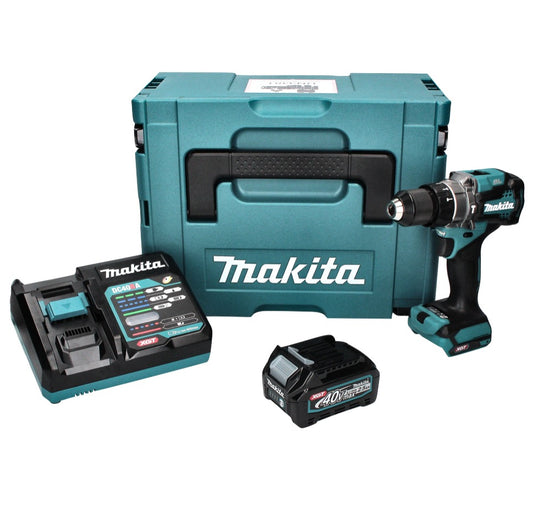 Perceuse à percussion sur batterie Makita HP 001 GD101 40 V max. 140 Nm XGT Brushless + 1x batterie 2,5 Ah + chargeur + Makpac