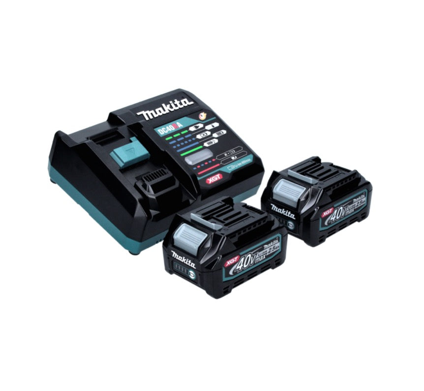 Perceuse à percussion sur batterie Makita HP 001 GD201 40 V max. 140 Nm XGT Brushless + 2x batterie 2,5 Ah + chargeur + Makpac