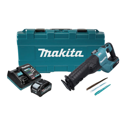 Scie alternative à batterie Makita JR 001 GM101 40 V max. Scie sabre sans balais XGT + 1x batterie 4,0 Ah + chargeur + coffret