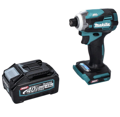 Makita TD 001 GM1 Akku Schlagschrauber 40 V 220 Nm 1/4" XGT Brushless + 1x Akku 4,0 Ah - ohne Ladegerät