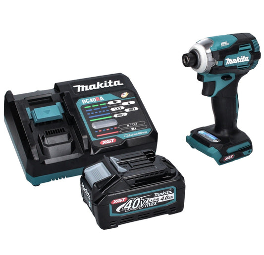 Makita TD 001 GM1 clé à chocs sans fil 40 V 220 Nm 1/4" XGT Brushless + 1x batterie 4,0 Ah + chargeur