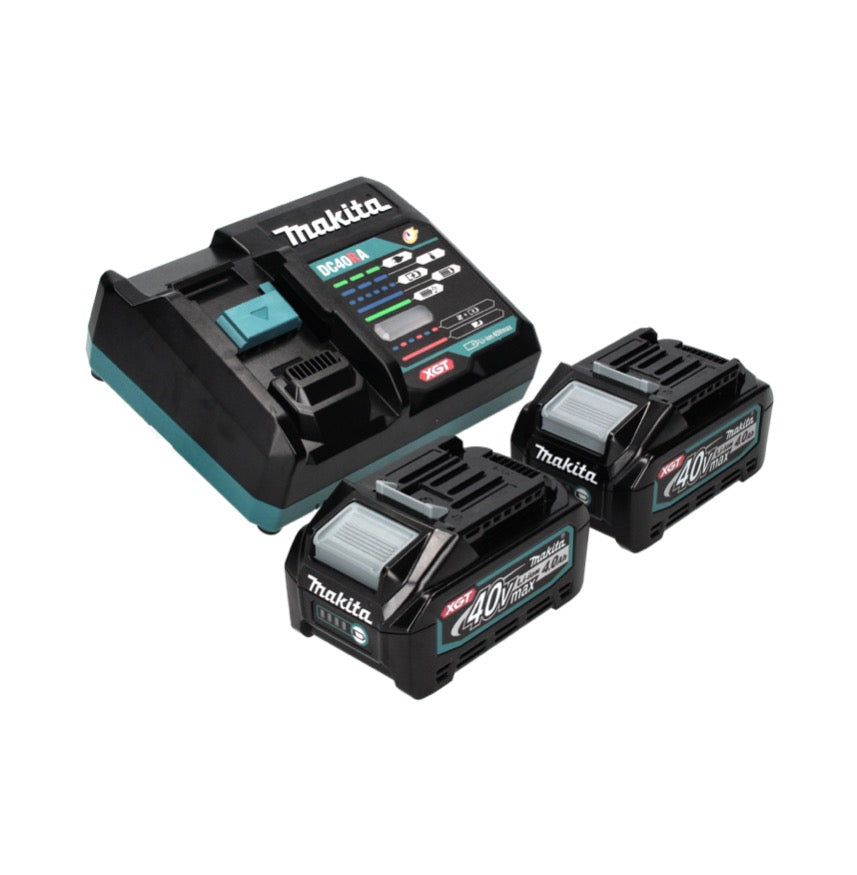 Makita HR 004 GM201 marteau combiné à batterie 40 V max. 2,8 J SDS plus XGT Brushless + 2x batterie 4,0 Ah + chargeur + Makpac