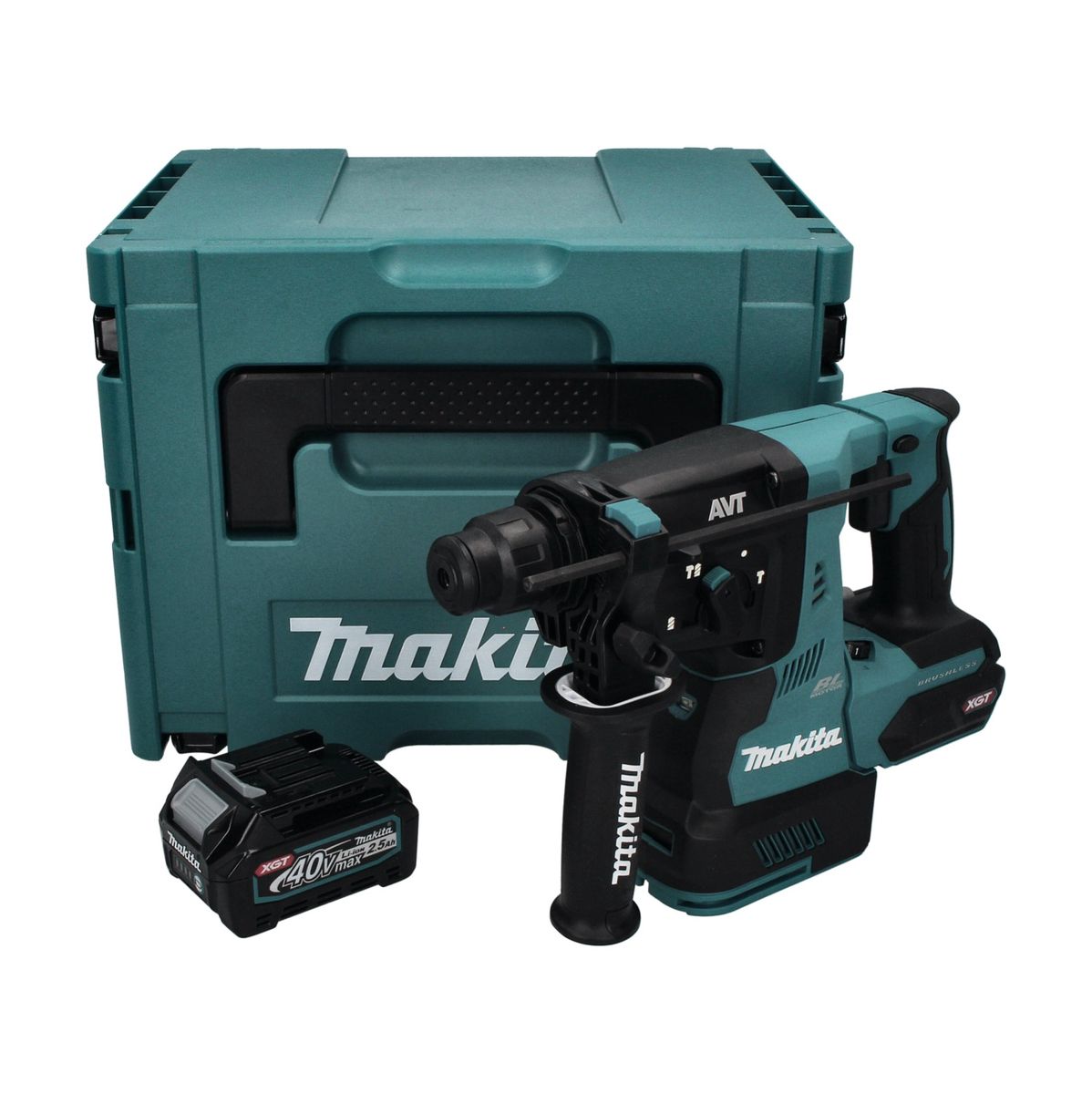 Makita HR 003 GD101 marteau combiné à batterie 40 V max. 2,8 J SDS plus brushless + 1x batterie 2,5 Ah + Makpac - sans chargeur