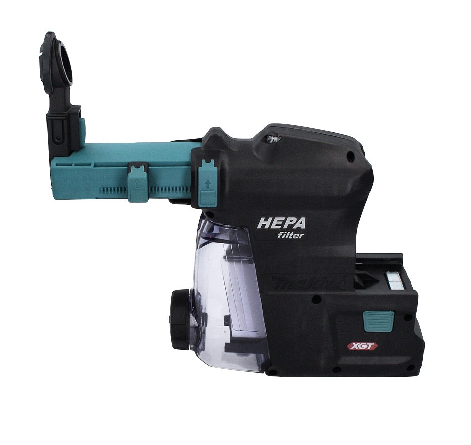 Makita HR 004 GD 101 Akku Kombihammer 40 V max. 2,8 J SDS plus XGT Brushless + DX 14 Staubabsaugung + 1x Akku 2,5 Ah + Ladegerät + Makpac