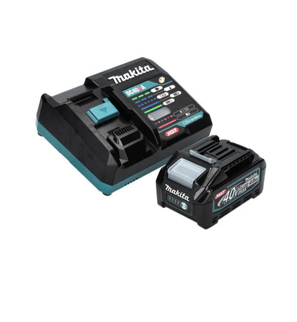 Makita HR 004 GM 101 marteau combiné à batterie 40 V max. 2,8 J SDS plus XGT Brushless + aspiration de poussière DX 14 + 1x batterie 4,0 Ah + chargeur + Makpac