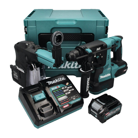 Makita HR 003 GD101 Akku Kombihammer 40 V max. 2,8 J SDS plus Brushless + 1x Akku 2,5 Ah + Ladegerät + Staubabsaugung DX12 + Makpac