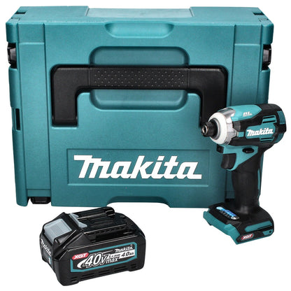 Makita TD 001 GM101 clé à chocs sans fil 40 V 220 Nm 1/4" XGT Brushless + 1x batterie 4,0 Ah + Makpac - sans chargeur