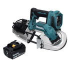 Makita DPB 183 M1 scie à ruban sans balais 18 V 66 mm + 1x batterie 4,0 Ah - sans chargeur