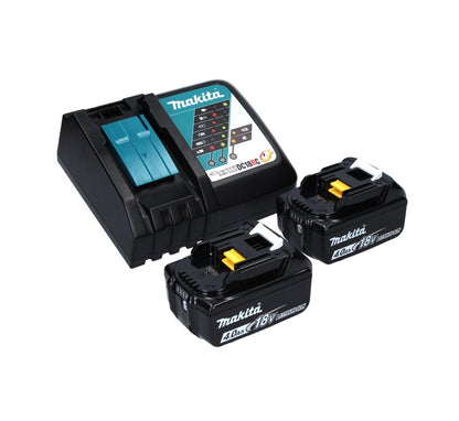 Makita DCE 090 RM2X1 tronçonneuse à batterie 36 V (2x 18 V) 230 mm sans balais + 2x batterie 4,0 Ah + chargeur