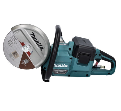 Makita DCE 090 PT2X1 Akku Trennschleifer 36 V ( 2x 18 V ) 230 mm Brushless + 2x Akku 5,0 Ah + Doppelladegerät