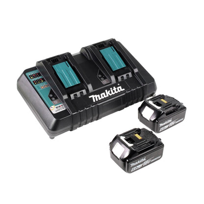 Makita DCE 090 PG2X1 tronçonneuse à batterie 36 V (2x 18 V) 230 mm sans balais + 2x batterie 6,0 Ah + double chargeur