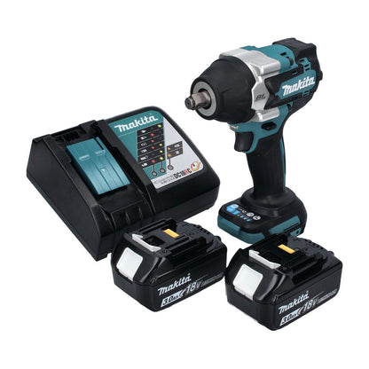 Makita DTW 700 RF clé à chocs sans fil 18 V 700 Nm 1/2" XPT Brushless + 2x batteries 3,0 Ah + chargeur