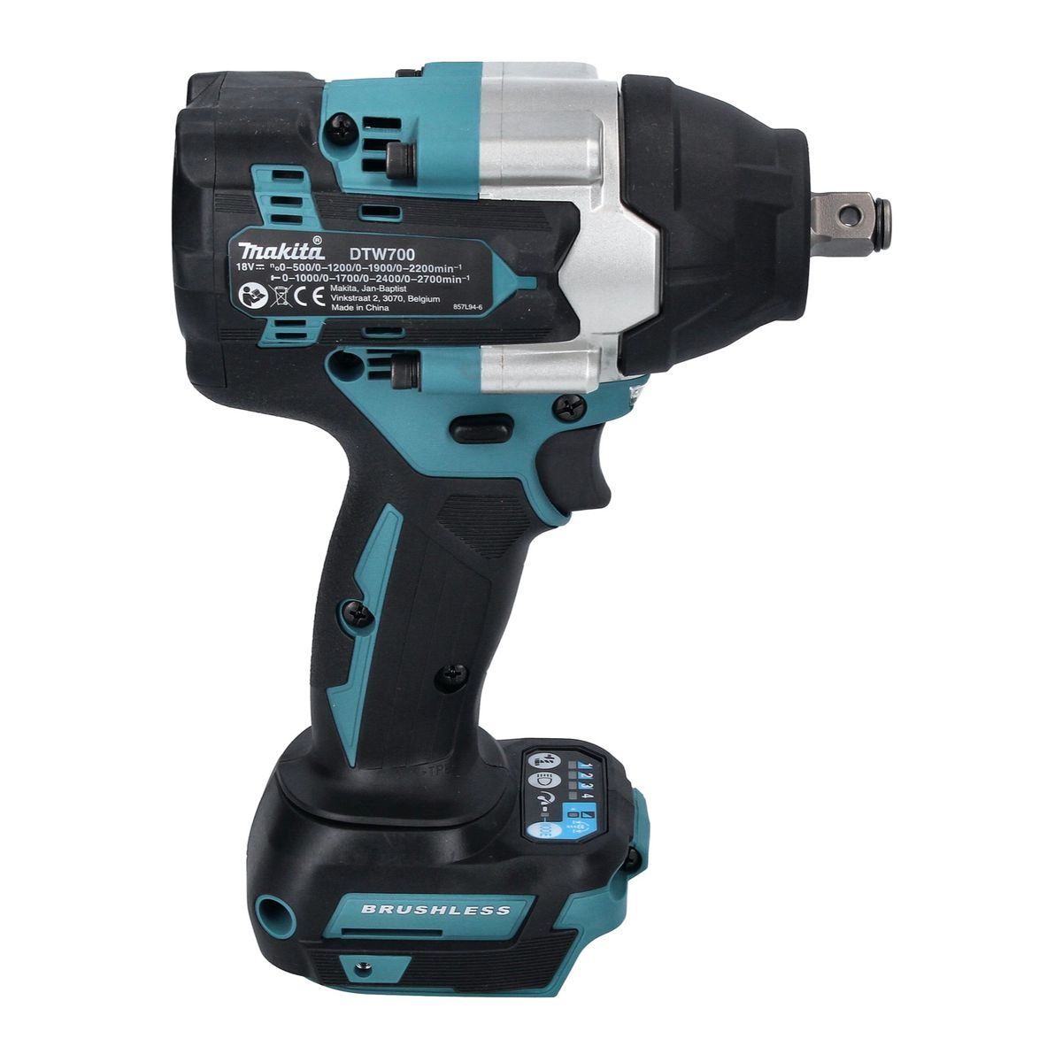 Makita DTW 700 RF clé à chocs sans fil 18 V 700 Nm 1/2" XPT Brushless + 2x batteries 3,0 Ah + chargeur