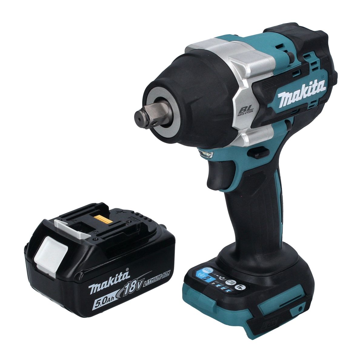 Makita DTW 700 T1 clé à chocs sans fil 18 V 700 Nm 1/2" XPT Brushless + 1x batterie 5,0 Ah - sans chargeur