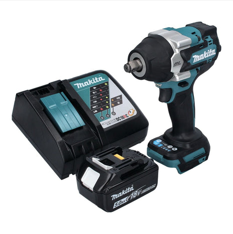 Makita DTW 700 RT1 clé à chocs sans fil 18 V 700 Nm 1/2" XPT Brushless + 1x batterie 5,0 Ah + chargeur