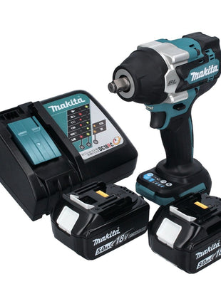 Makita DTW 700 RT Clé à chocs sans fil 18 V 700 Nm 1/2" XPT Brushless + 2x batteries 5,0 Ah + chargeur