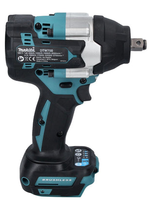 Makita DTW 700 RT Clé à chocs sans fil 18 V 700 Nm 1/2" XPT Brushless + 2x batteries 5,0 Ah + chargeur