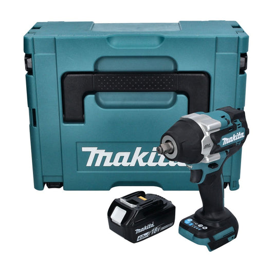 Makita DTW 700 M1J Akku Schlagschrauber 18 V 700 Nm 1/2" XPT Brushless + 1x Akku 4,0 Ah + Makpac - ohne Ladegerät