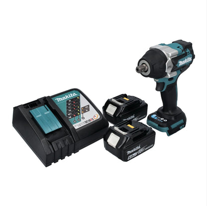 Makita DTW 701 RG clé à chocs sans fil 18 V 700 Nm 1/2" XPT Brushless + 2x batteries 6,0 Ah + chargeur