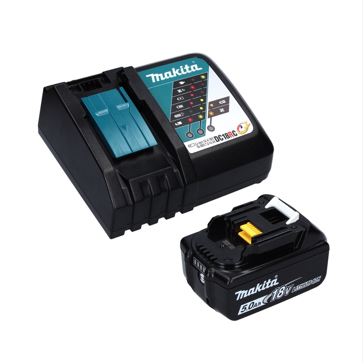 Makita DTW 701 RT1J clé à chocs sans fil 18 V 700 Nm 1/2" XPT Brushless + 1x batterie 5,0 Ah + chargeur + Makpac