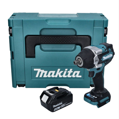 Makita DTW 701 G1J Clé à chocs sans fil 18 V 700 Nm 1/2" XPT Brushless + 1x batterie 6,0 Ah + Makpac - sans chargeur