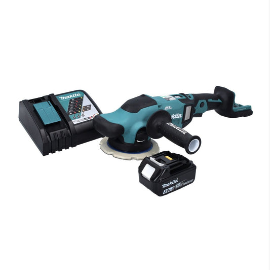 Makita DPO 600 RF1 polisseuse excentrique sur batterie 18 V 150 mm XPT Brushless + 1x batterie 3,0 Ah + chargeur