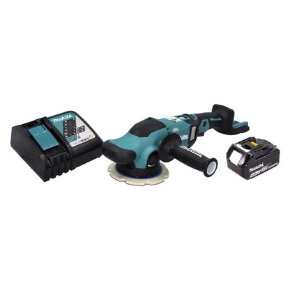 Makita DPO 600 RM1 polisseuse excentrique sur batterie 18 V 150 mm XPT Brushless + 1x batterie 4,0 Ah + chargeur