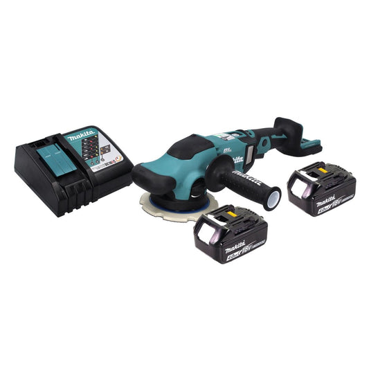 Makita DPO 600 RM polisseuse excentrique sur batterie 18 V 150 mm XPT brushless + 2x batteries 4,0 Ah + chargeur