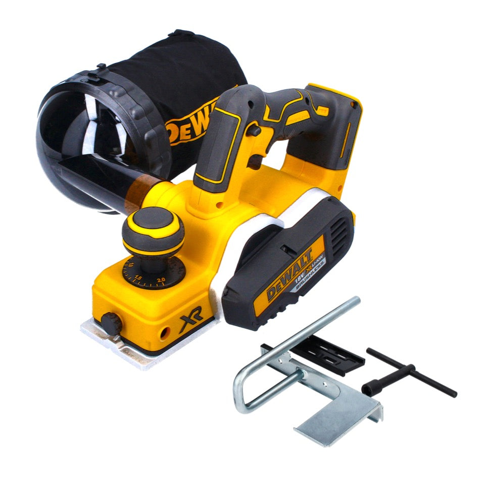 Raboteuse sans fil DeWalt DCP 580 N 18 V 82 mm sans balais + sac à poussière DWV 9390 - sans batterie, sans chargeur