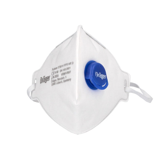 Demi-masque Dräger X-plore 1730 V FFP3 NR D 2 pièces FFP3 filtrant les particules taille universelle avec masque respiratoire à valve CoolMAX