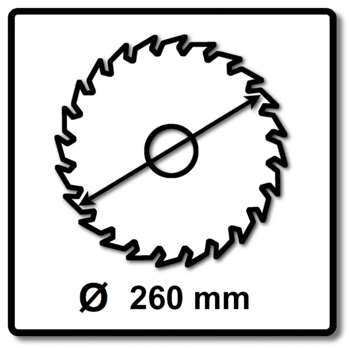 Makita CMSXF26080G SPECIALIZED EFFICUT lame de scie 260 x 30 x 1,65 mm 2 pièces (2x B-67290) 80 dents pour le bois