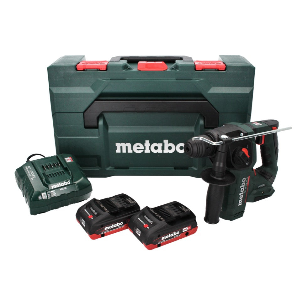 Marteau perforateur à batterie Metabo BH 18 LTX BL 16 18 V 1,3 J SDS-plus brushless (600324800) + 2x batterie 4,0 Ah + chargeur + MetaBOX