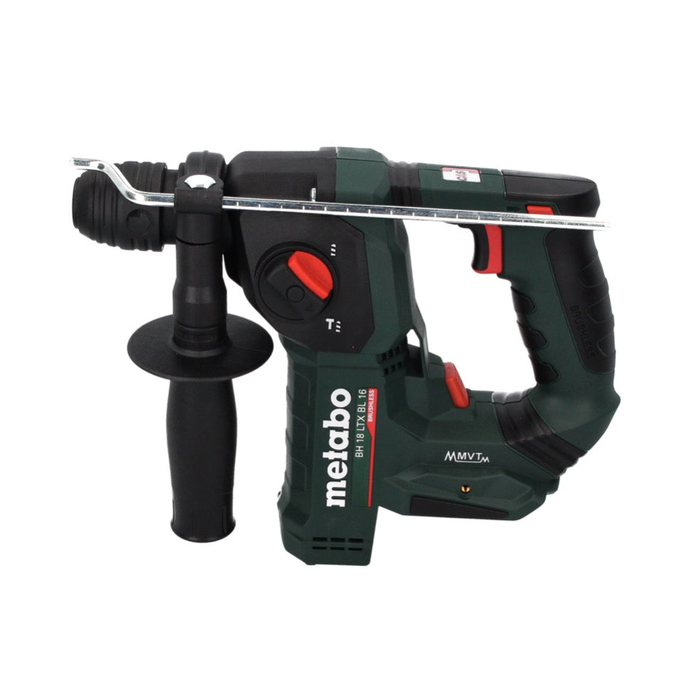 Metabo BH 18 LTX BL 16 Akku Bohrhammer 18 V 1.3 J SDS-plus Brushless ( 600324800 ) + 2x Akku 4,0 Ah + Ladegerät + MetaBOX