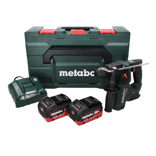 Marteau perforateur à batterie Metabo BH 18 LTX BL 16 18 V 1,3 J SDS-plus brushless + 2x batterie 5,5 Ah + chargeur + MetaBOX