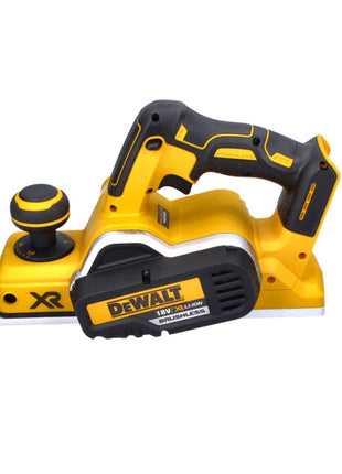 Cepilladora a batería DeWalt DCP 580 L2 18 V 82 mm sin escobillas + bolsa para el polvo DWV 9390 + 2x baterías 3,0 Ah + cargador