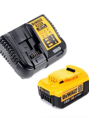 Raboteuse à batterie DeWalt DCP 580 M1 18 V 82 mm sans balais + sac de récupération de poussière DWV 9390 + 1x batterie 4,0 Ah + chargeur