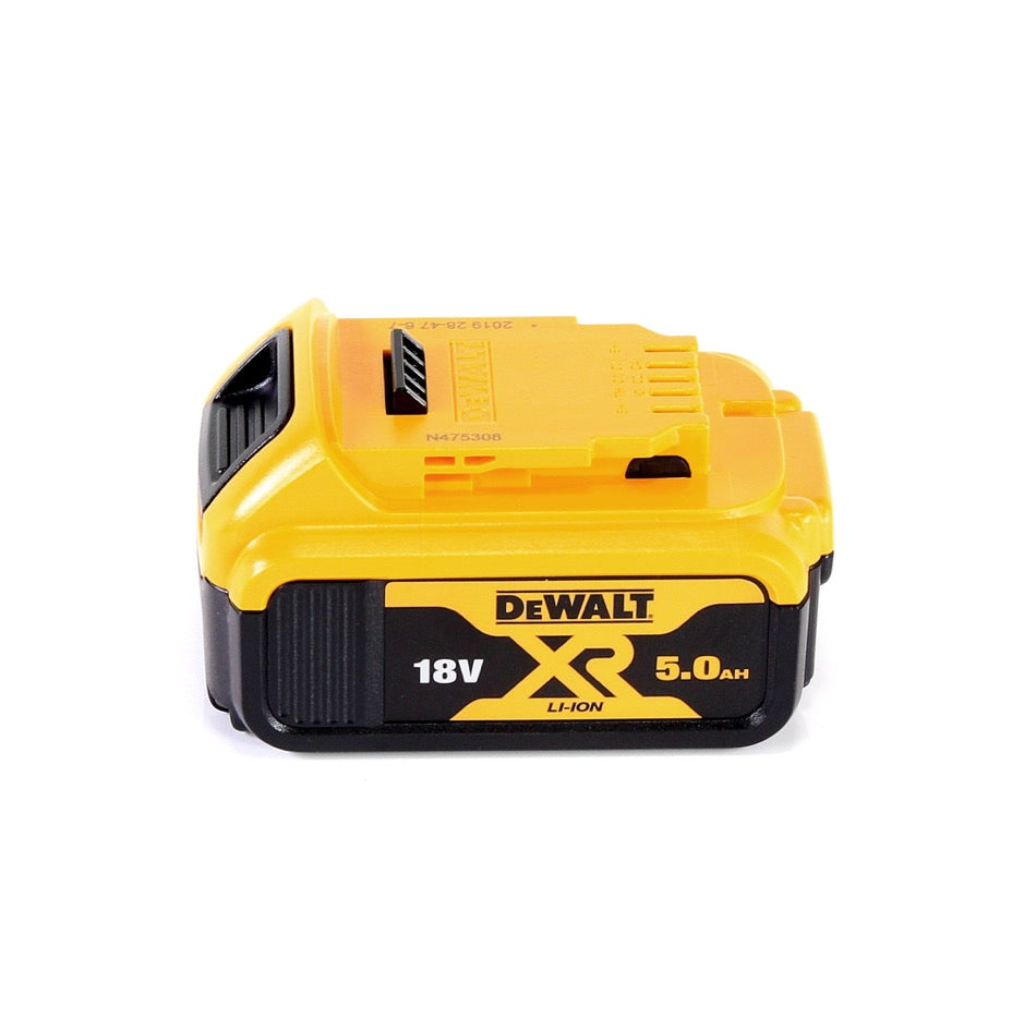 Raboteuse à batterie DeWalt DCP 580 N 18 V 82 mm sans balais + sac à poussière DWV 9390 + 1x batterie 5,0 Ah - sans chargeur