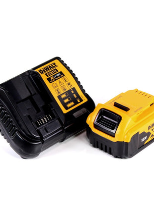 Raboteuse à batterie DeWalt DCP 580 P1 18 V 82 mm sans balais + sac à poussière DWV 9390 + 1x batterie 5,0 Ah + chargeur