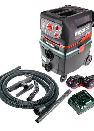 Metabo ASR 36 18 BL 25 M SC Akku Nass Trocken Sauger 36 V ( 2x 18 V ) 25 l Brushless +  2x Akku 8,0 Ah + Ladegerät - Toolbrothers