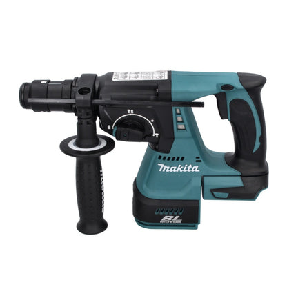 Makita DHR 243 RFJ marteau perforateur sans fil 18 V 2,0 J SDS plus sans balais + 2 batteries 3,0 Ah + chargeur + jeu de 11 burins + Makpac