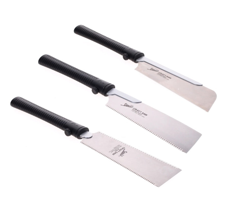 Shogun Japansägen Set 3x Universal Holz Zugsäge RYOBA + DOZUKI + KATABA ( M-180R + M-190D + M-190W ) - Made in Japan - Toolbrothers