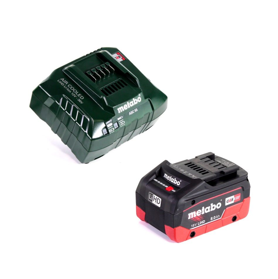 Metabo HG 18 LTX 500 Akku Heißluftgebläse 18 V 300 - 500 °C + 1x Akku 8,0 Ah + Ladegerät + MetaBox - Toolbrothers