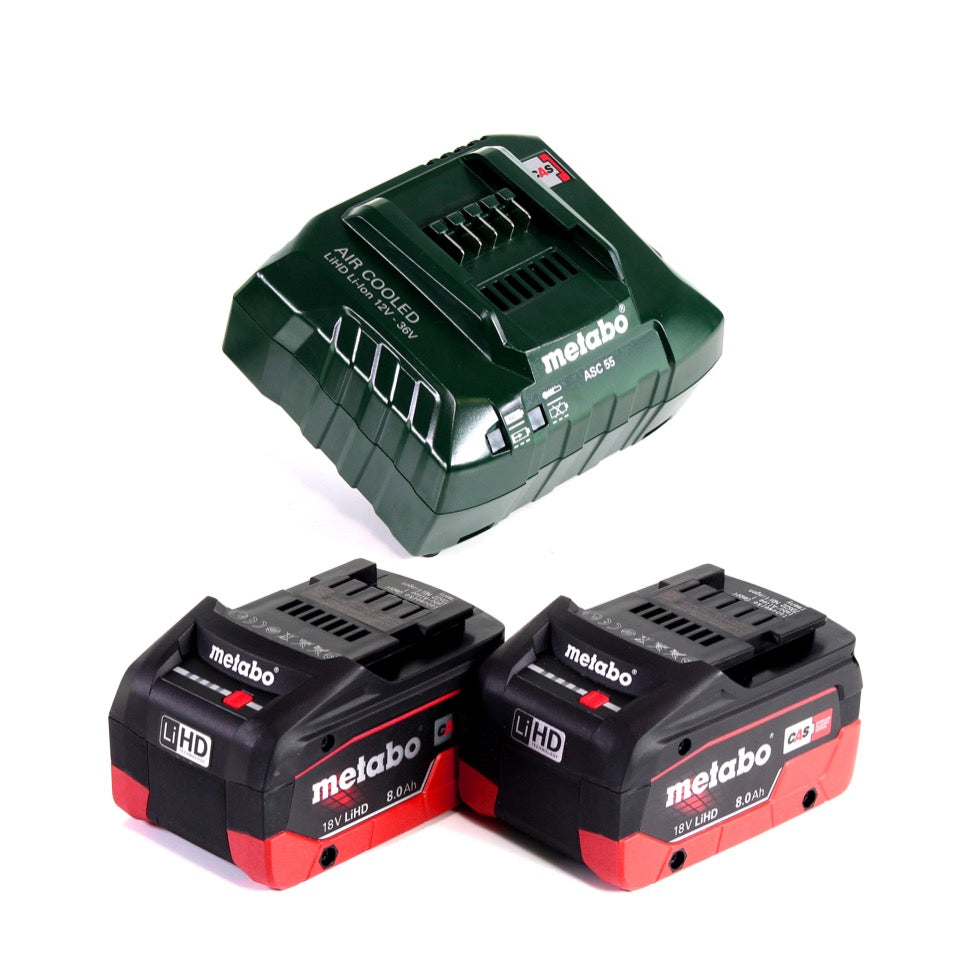 Metabo HG 18 LTX 500 Akku Heißluftgebläse 18 V 300 - 500 °C + 2x Akku 8,0 Ah + Ladegerät + MetaBox - Toolbrothers