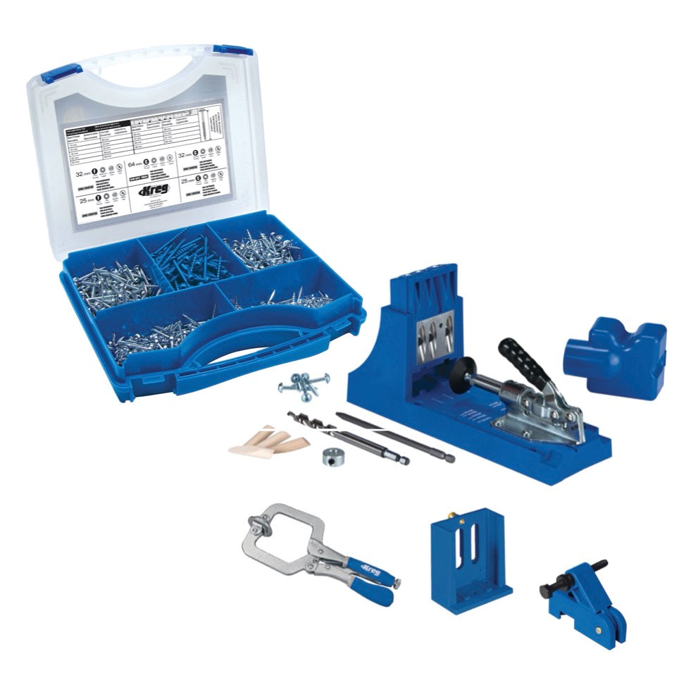 KREG Jig K4 Master System (K4MS) système de connexion bois avec trou de poche + jeu de vis 675 pièces